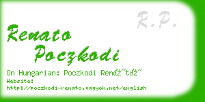 renato poczkodi business card